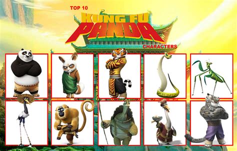 the characters in kung fu panda